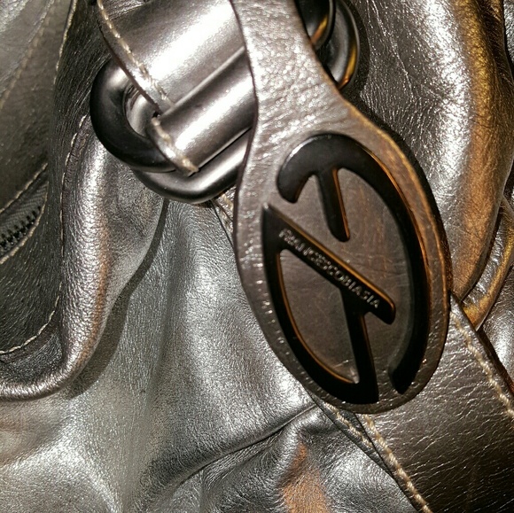 Francesco biasia metallic black bag - Picture 2 of 8